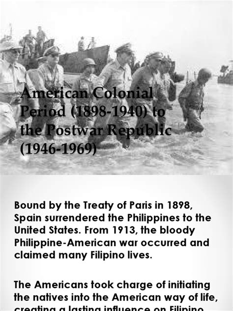 American Colonial Period In The Philippines Guide.
